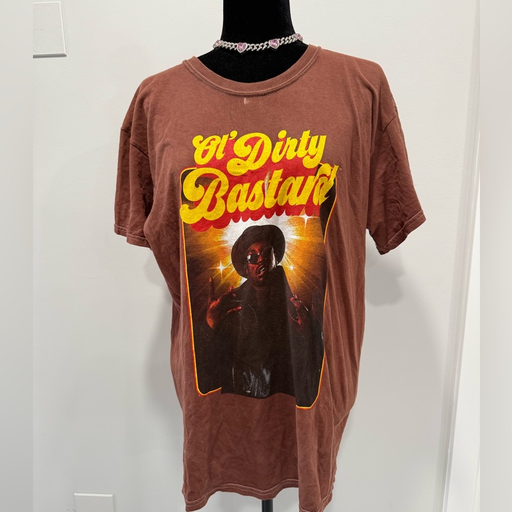 Brown Cotton T-Shirt by Old dirty size M/L GUC